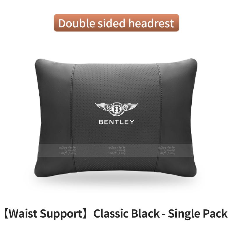 For Bentley Continental GT MULLINER Bentayga Flying Hurtling Spurlogo Car Headrest Neck Support Lumbar Cushion Soft Neck Pillow