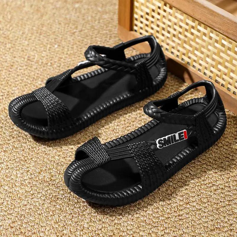 Shoes for Men Casual Man Sandals Open Toe Flat New Design 2024 Luxury Designer Non-slip Summer Outdoor 39 Daily Use Stylish Buy