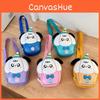 Colorful Playful And Eggshell Bag For Children With Puppy Motif In Pink Yellow Purple And Blue