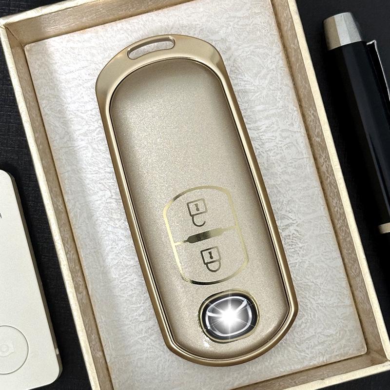 

Mazda Axela Aluminum Alloy Key Cover with Keyring for MX-5, Atenza, CX-3