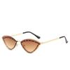 Cat Eye Metal Frame Sunglasses Women Men Oval Vintage Sun Glasses for Female Shades Male Eyewear Elliptic Sunglasses for Female