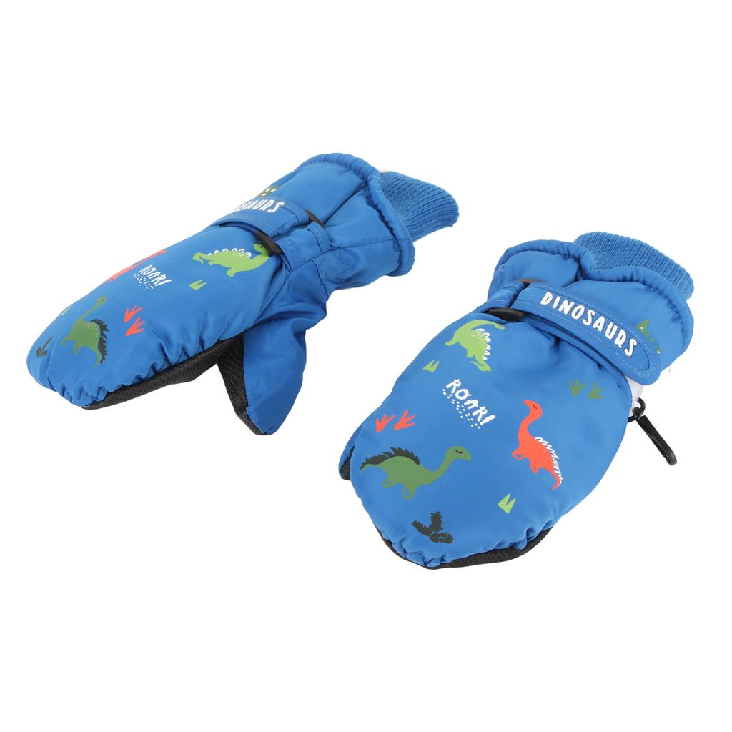 Kids Mittens Cartoon Winter Windproof Waterproof Gloves Non Slip Gloves Thick Fleece Lined Warm Ski Gloves Gifts for