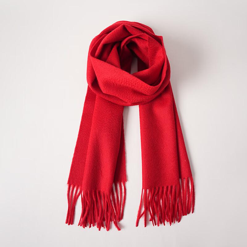 

EMZ Однотонный зимний шарф из чистого кашемира One Size