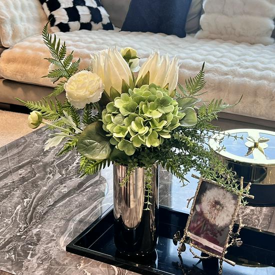Silk King Protea Bouquet for Home Decor