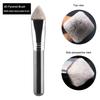 Custom Logo Angled Synthetic Hair Crescent Arc Shape Flat Angled Foundation Brush Brushes for Make Up Foundation Private Label