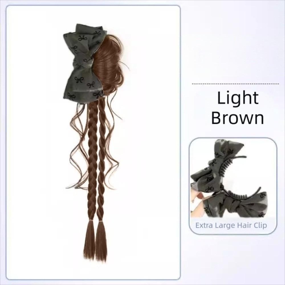 Synthetische Twist Boxzopf Haare Haarverlängerungen Blumen Dutt Kopf Frauen