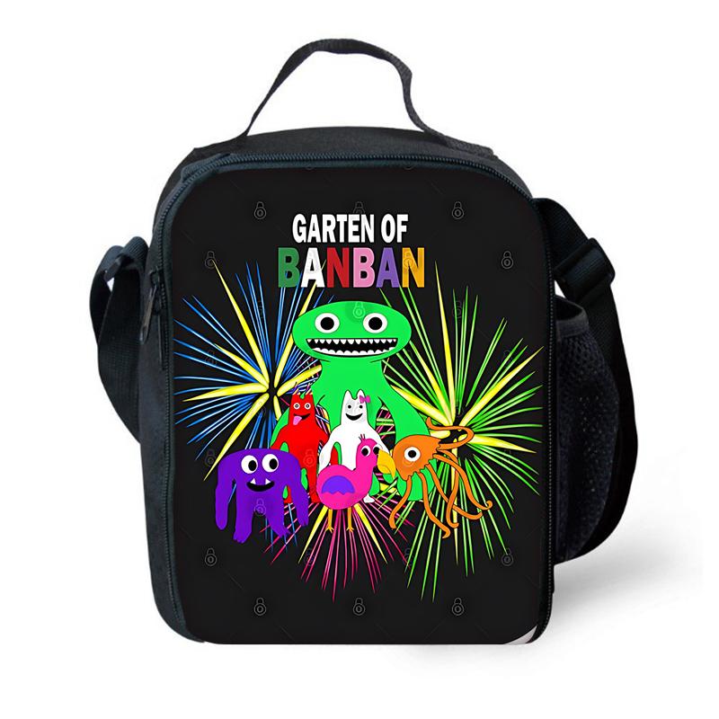 Child School Gartens of BanBans Game Backpack with Lunch Bags ,Pencil Bags ,School Bags for Boys Girls Best Gift