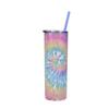 Stainless Steel Straight Cup Creative Skinny Cup Color Double Layer Tie-Dye Hot Sublimation Water Cup