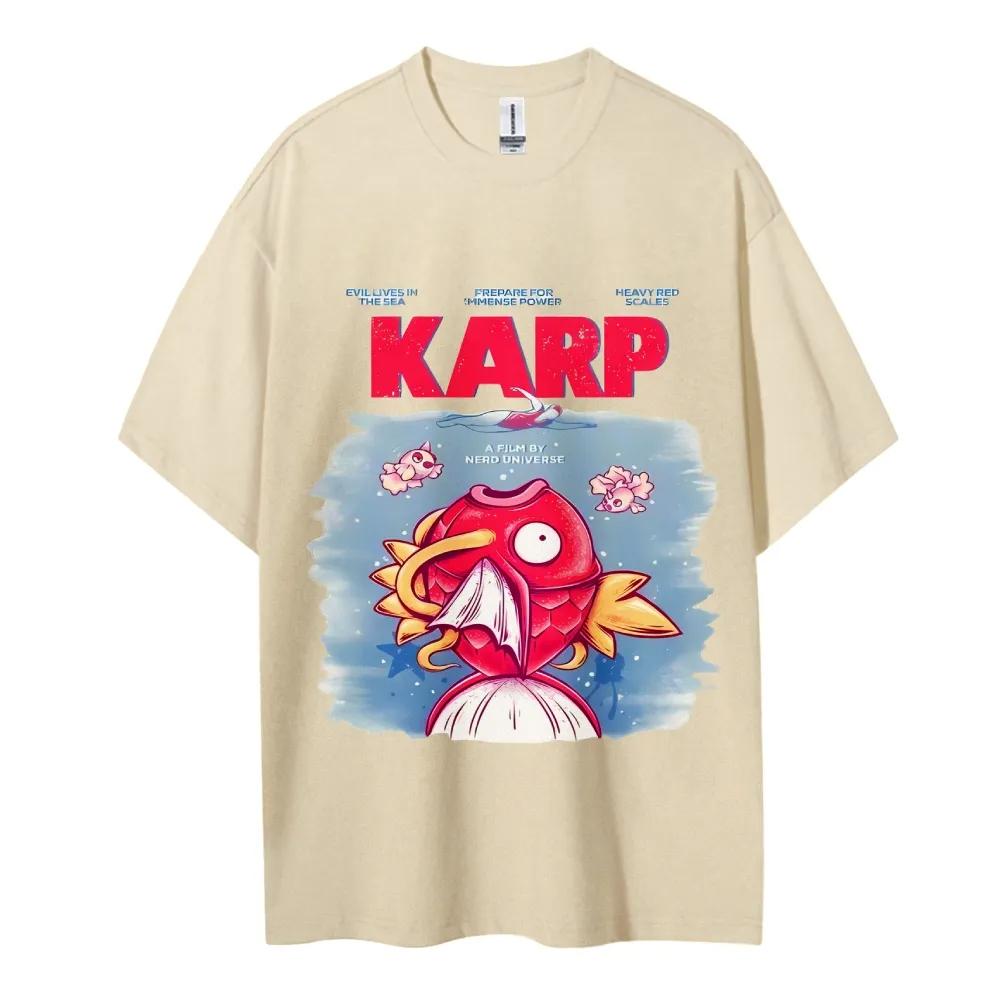 Pokemon Tshirt Mens Pure Cotton Casual  Round Neck Tshirt Short Sleeve Fashion Clothing Summer Sports Casual Short Sleeve Top