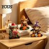 Minimalist Office Desk Decor 3Pcs Highland Cow Figurine, Resin Yak Statues for Thanksgiving Christmas, Creative Decorations Farmhouse Tabletop