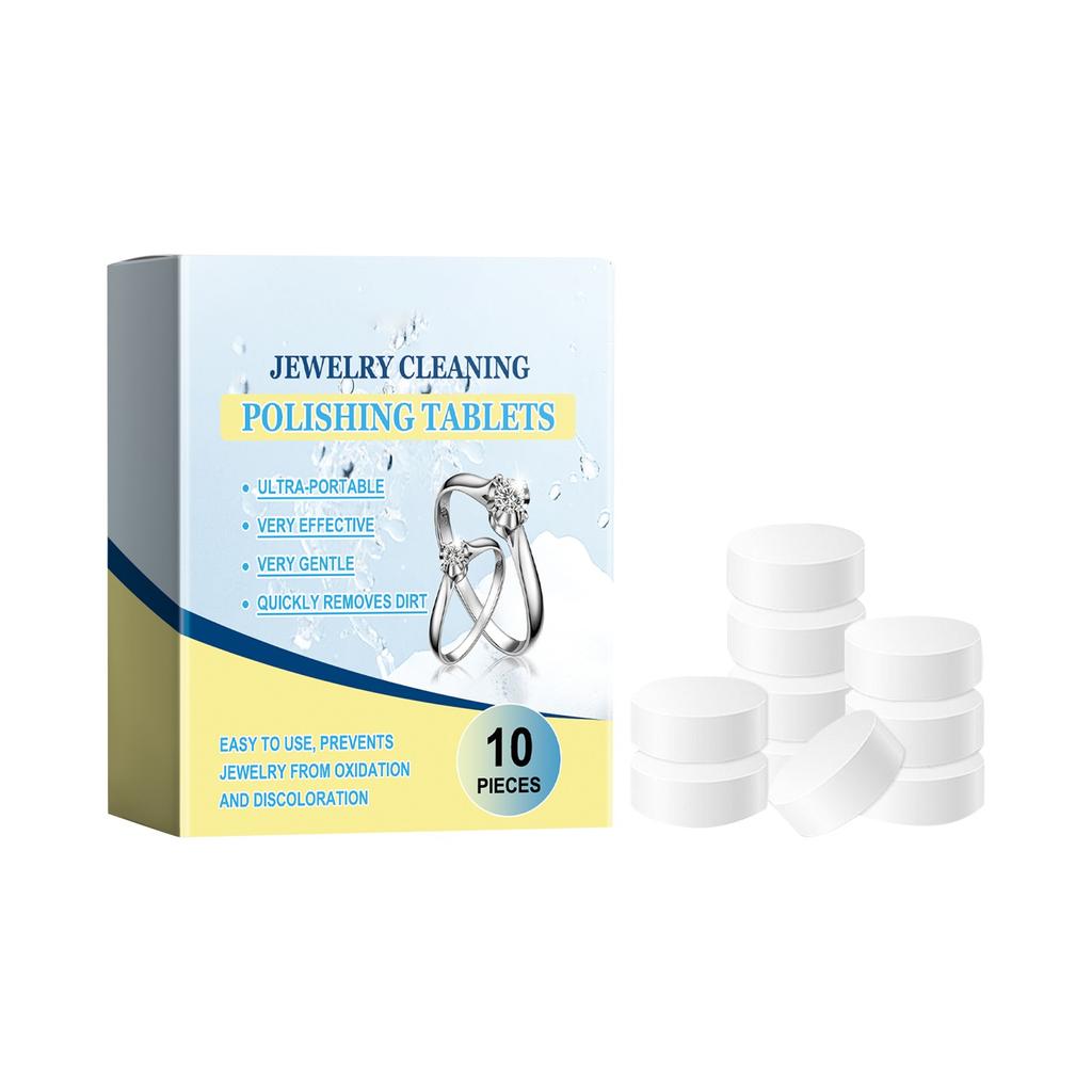 Ékszertisztító tabletták, ékszertisztítók, ékszerfényesítők, helyreállítás, fertőtlenítés, karbantartás, tisztítás, ékszergyűrűk, óraláncok