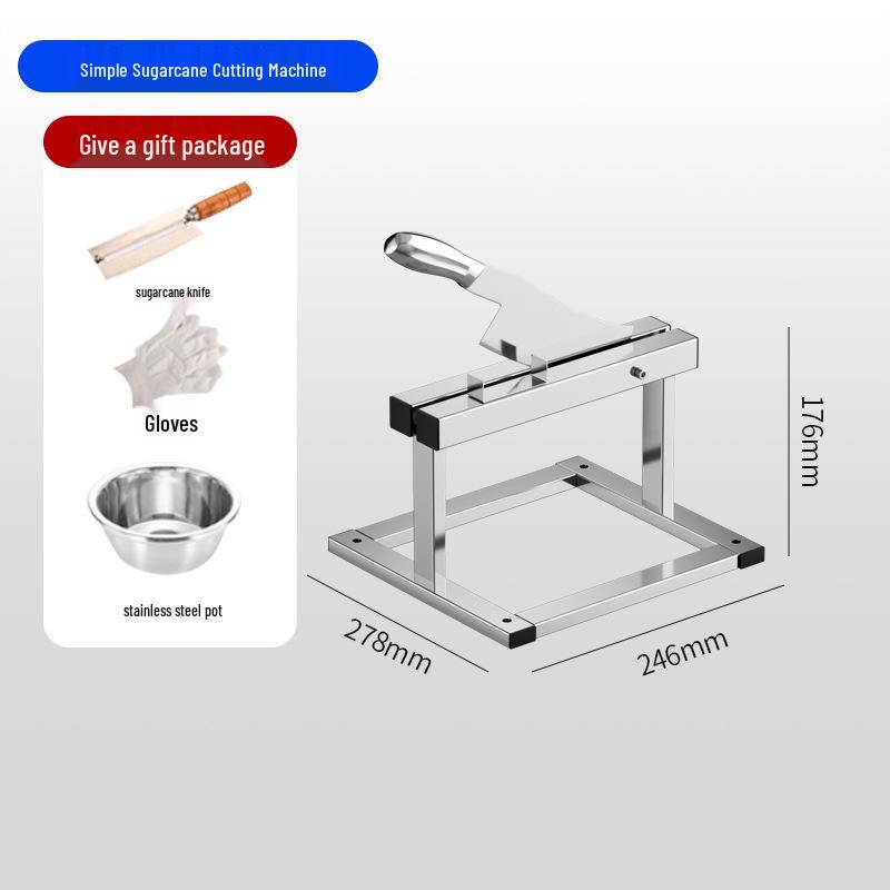 Stainless Steel Sugarcane Chopper and Crushing Knife Holder - Blue