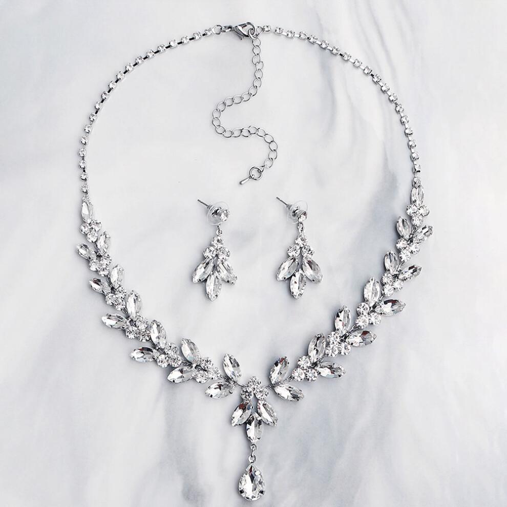 Wedding Jewelry For Brides Bridal Accessories Silver Jewellery Set