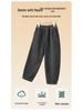 Boys' Fleece-Lined Winter Jeans: Thick Scimitar Pants for Big Kids - Autumn & Winter Style Carrot Sweatpants