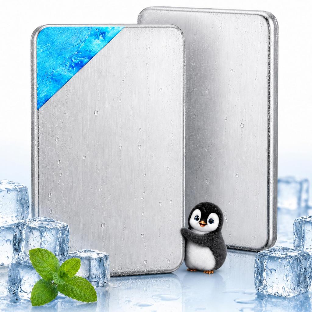 Ice pack, long-lasting, strong, made of stainless steel [double-speed freezing,