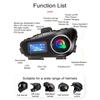Motorcycle Intercom Helmet Headset BT5.3 500M Intercomunicador Moto FM Radio Music Share LCD Display Headphone For 2 Riders Q58-Max