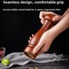 5/8 Inch Manual Pepper Grinder Wooden Salt and Pepper Mills Shaker with Ceramic Rotor Solid Wood Spices Grinder for Kitchen Home