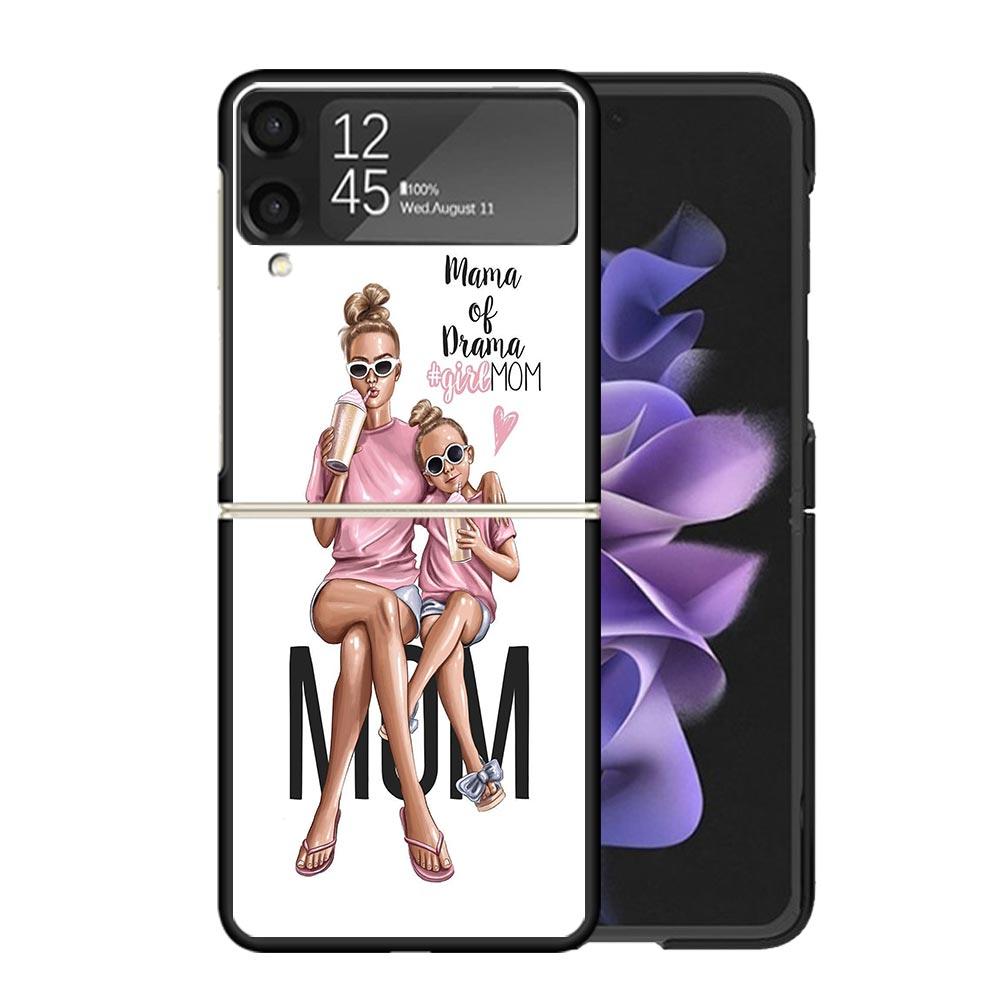 

Baby Mom Girls Cases For Samsung Galaxy Z Flip 4 5 6 7 3 Z Flip7 Flip6 Flip4 Flip5 Flip3 5G Hard Shockproof Fundas Cover Galaxy Samsung Z Flip 6