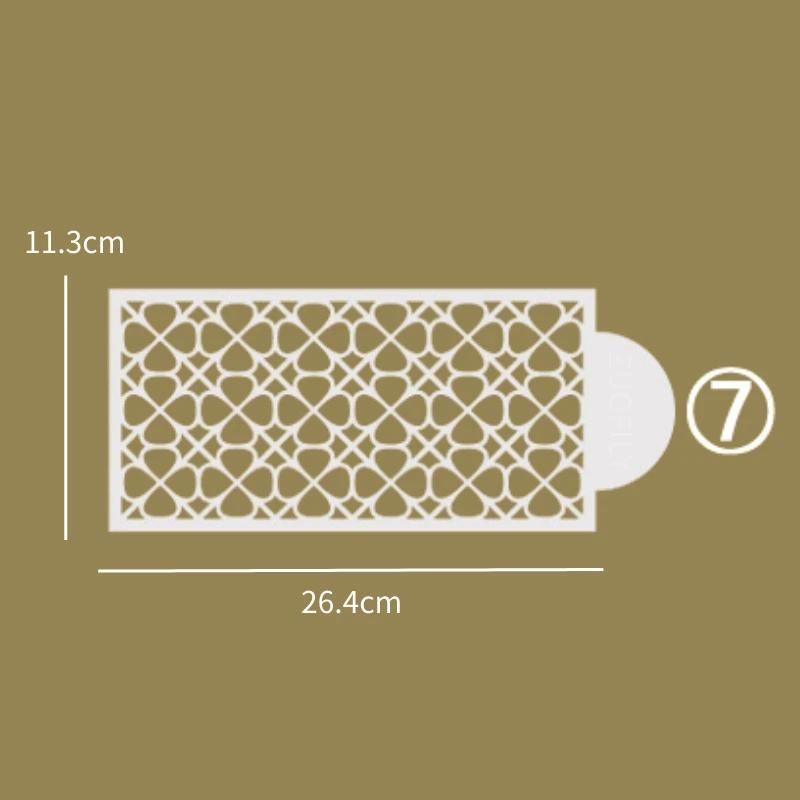 Nowe szablony falistej koronki z masy cukrowej do ciasta, szablony do wytłaczania ciasta, szablony do pieczenia ciasteczek, do malowania natryskowego, puste szablony do dekoracji tortu weselnego