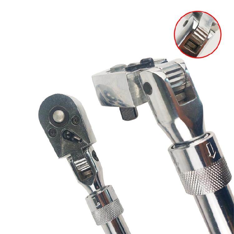 72-Tooth Extendable Flex-Head Ratchet Tool 1/4 3/8 &1/2-Inch Drives Wrench