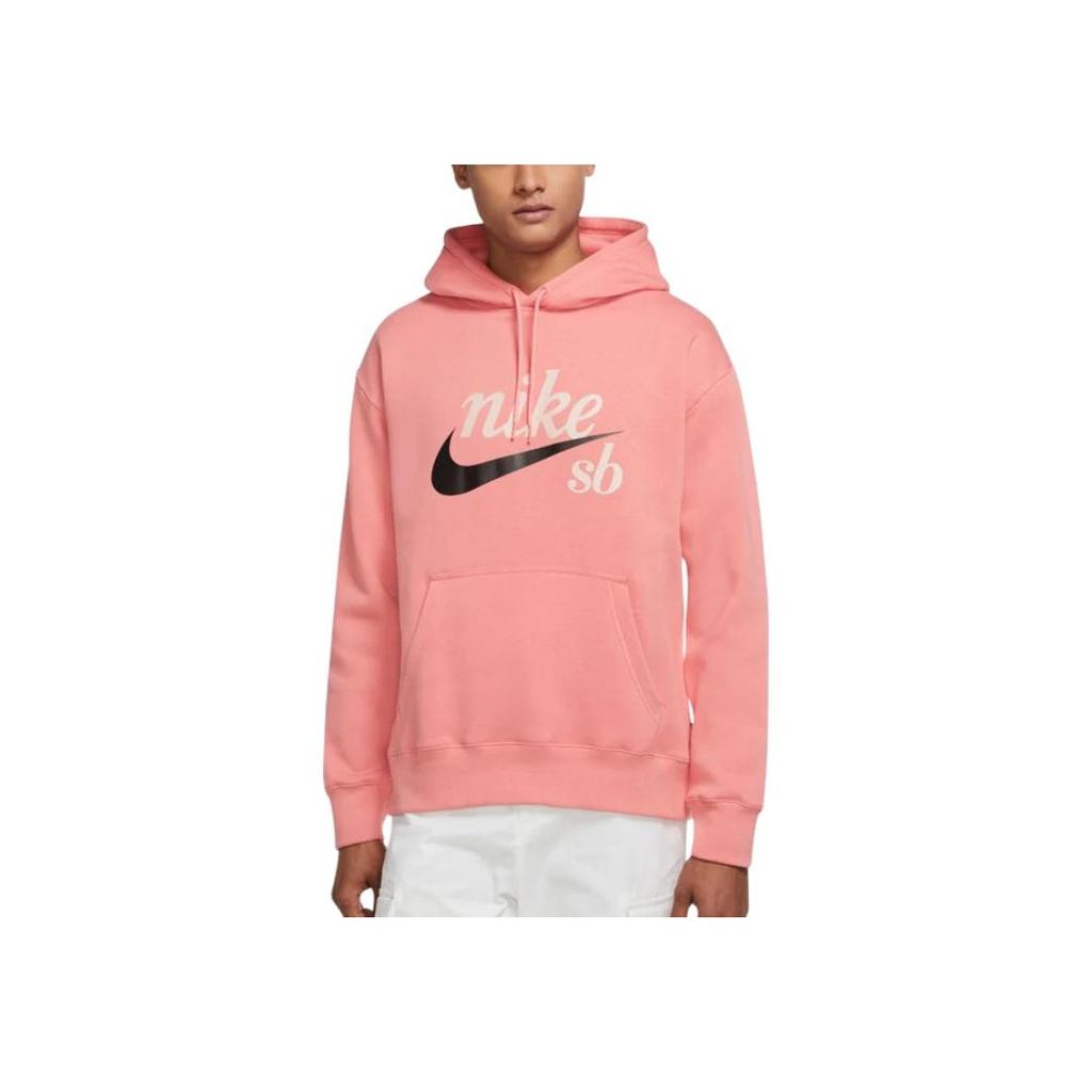 Nike Hooded Pullover Printed Letter Sweatshirt Men sweatshirt Pink CW4383-603