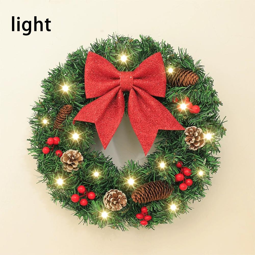 

Рождественский венок украшение декоративный рождественский праздничный декор ремесла дверной венок рождественская гирлянда для внутреннего дома входной двери настенный декор 40cm