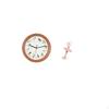 Melodic Ballerina Bird Wall Clock Resin Girl Sculpture Decorative Hanging for Kitchen Home