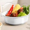 Drain Basket Strainer Double-Layer Handy Berry And Tomato Washer Portable Storage Fruit Washing Basin For Vegetable Fruit Wash