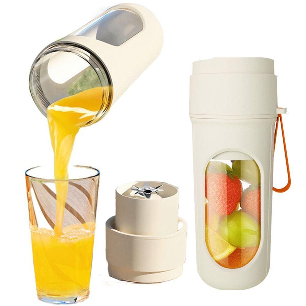 

Hanging Lanyard Electric Fruit Mixers with Straw Fresh Juice Maker Machine Home помаранчевий