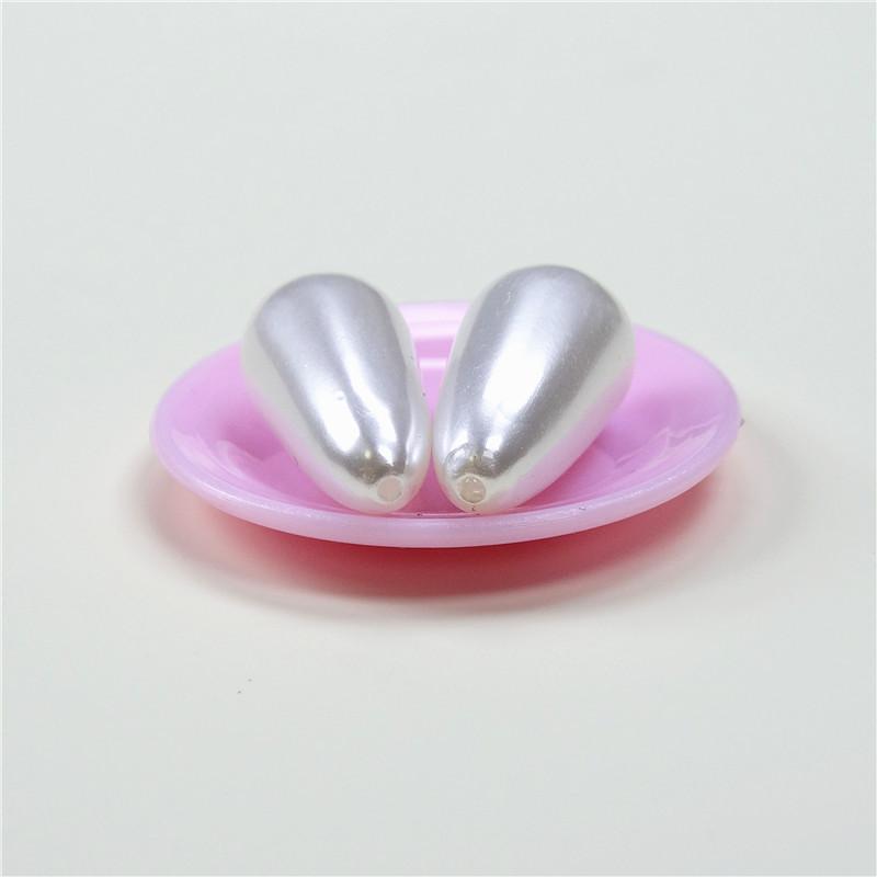 Korean Craft Iridescent Water Drop Faux Pearl DIY Jewelry Beads