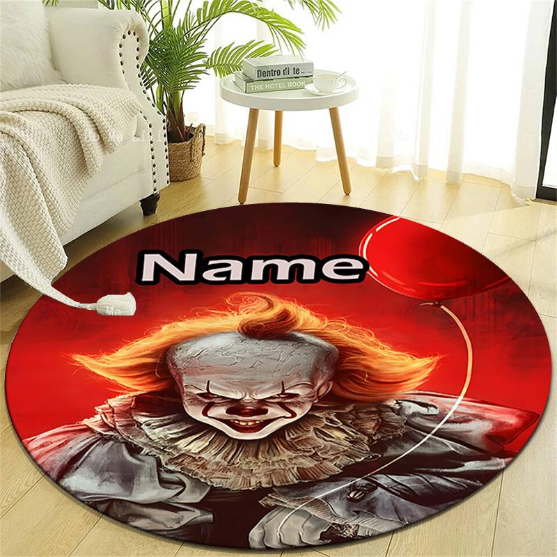 Personalized P-Pennywise Round Chair Office Rug - Perfect for Mat, Office Chair & More - Ideal Gift for Birthdays and Holidays