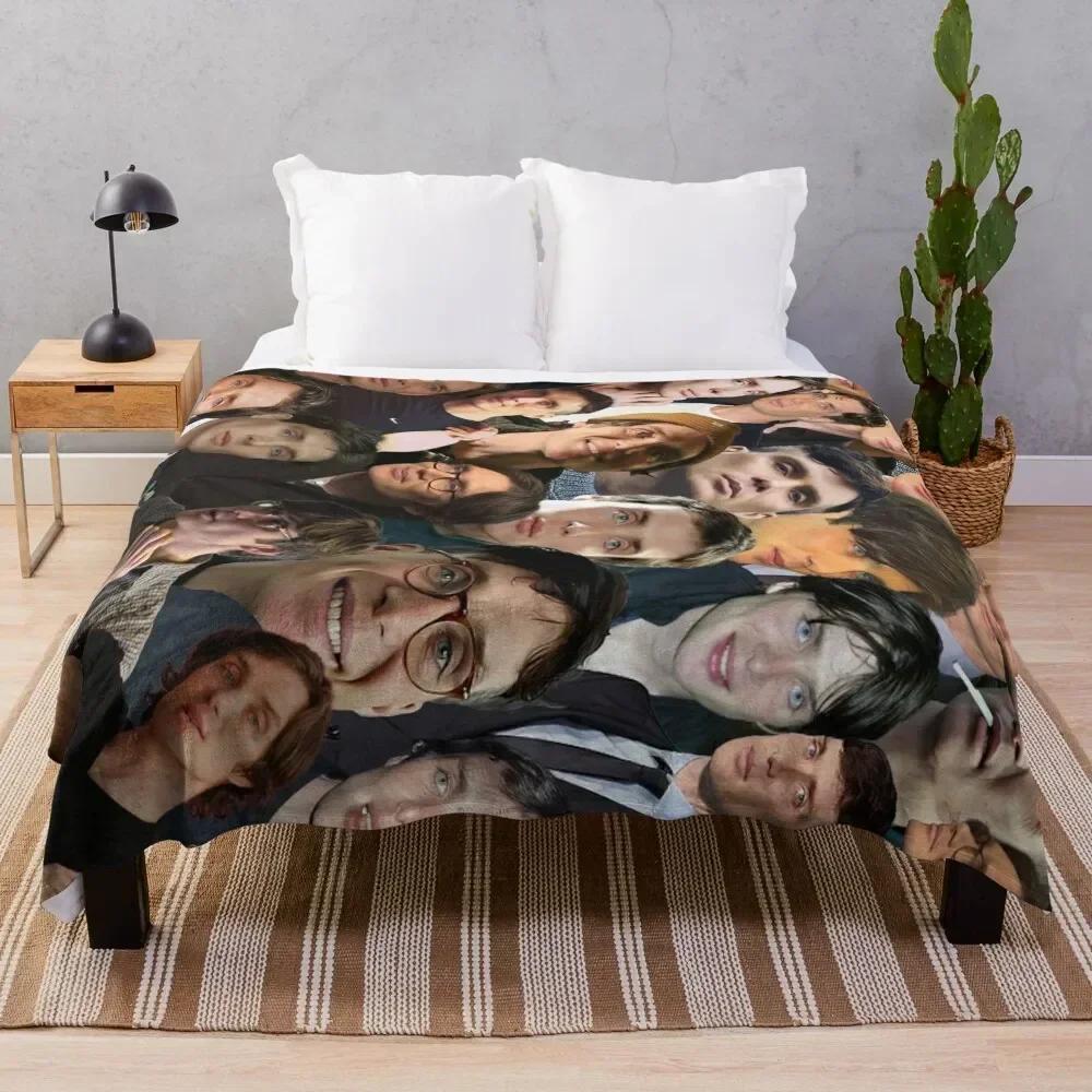 Cillian Murphy Photo Collage Throw Blanket Baby Shaggy Sleeping Bag Kid S Blankets 75X95CM