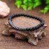 6mm Black Matte Copper Beads & UFO Micro-Diamond Ball Bracelet Set for Men