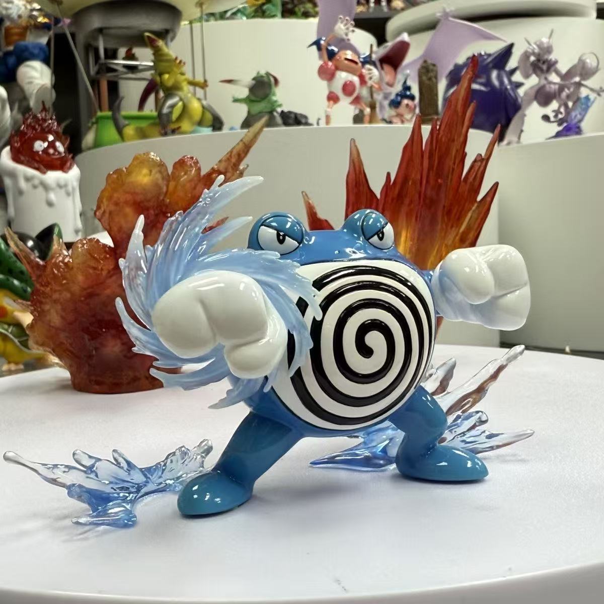 

9cm New Pokemon Anime Figurine Poliwrath Gk Action Figure PVC Model Collectible Doll Toy For Birthday Gifts