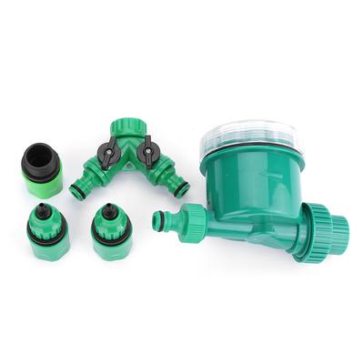 5pcs Set Garden Water Timer Watering Irrigation Controller Kit with Y Shaped Quick Connector