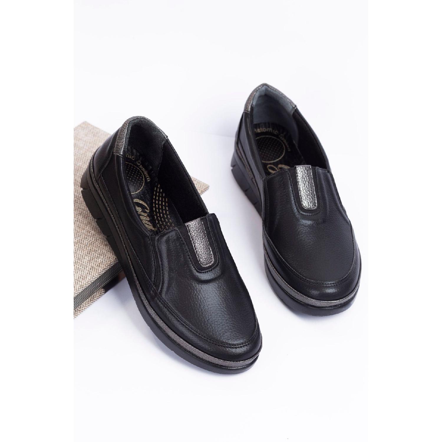 

Women s Black Orthopedic Mother -on Shoes Mother Shoes Daily Shoes Classic Shoes 36