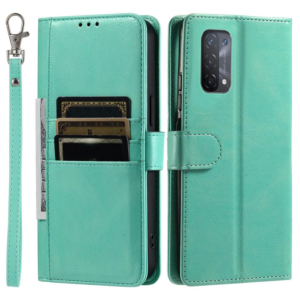 Cover for OPPO A95 4G,A74 5G,A54 Retro PU Leather Flip Wallet Phone Case Multi Card Slots