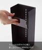 Yamazaki Cosmetics 3D Storage 4 W12 x x Tower Large Small Item Cosmetic Product 5604 Case, Tiers, Black, Approx. D7.7 H25cm, Style, Capacity, Storage,