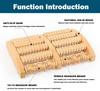 Wooden Foot Massage Roller Plantar Stimulator Acupoint Press to Relieve Pain of Plantar Fasciitis Foot Muscle Relaxation Tool
