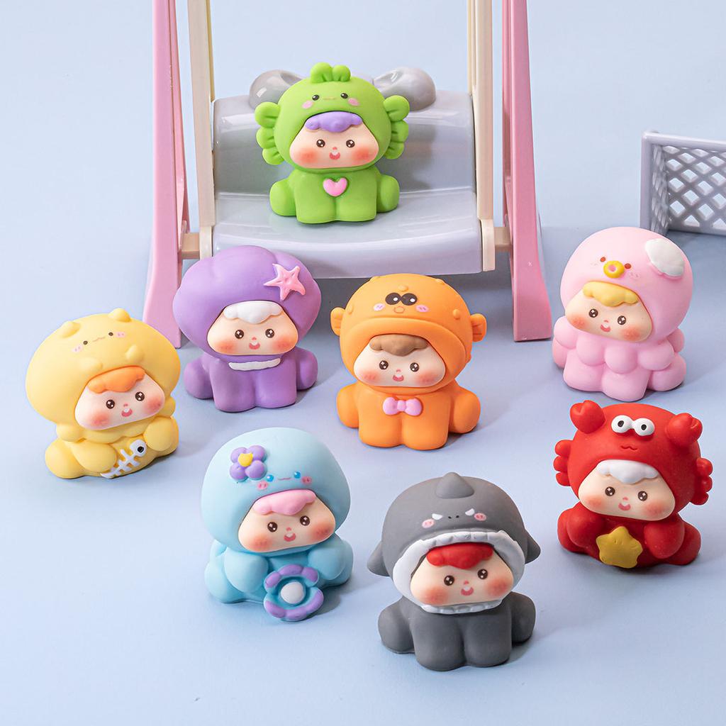 Fruit Baby Series Blind Box Figures Random Design Action Figure Collectible Toy Doll Figurine Desk Ornaments Car Decor Kids Gift