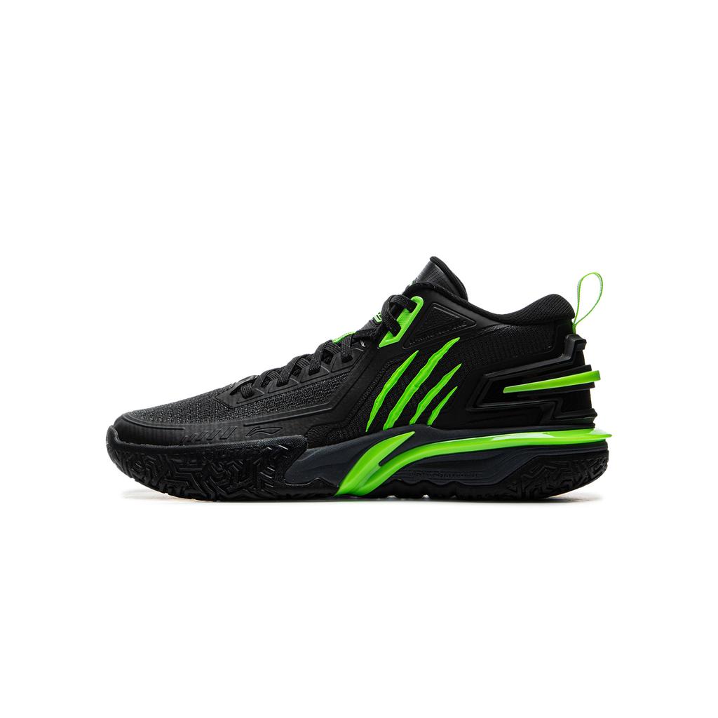 Li Ning Kids Basketball Mesh Comfortable Fashion Lightweight Shock Absorption Low Top Basketball Shoes Men sneaker Black YKBV026-1A