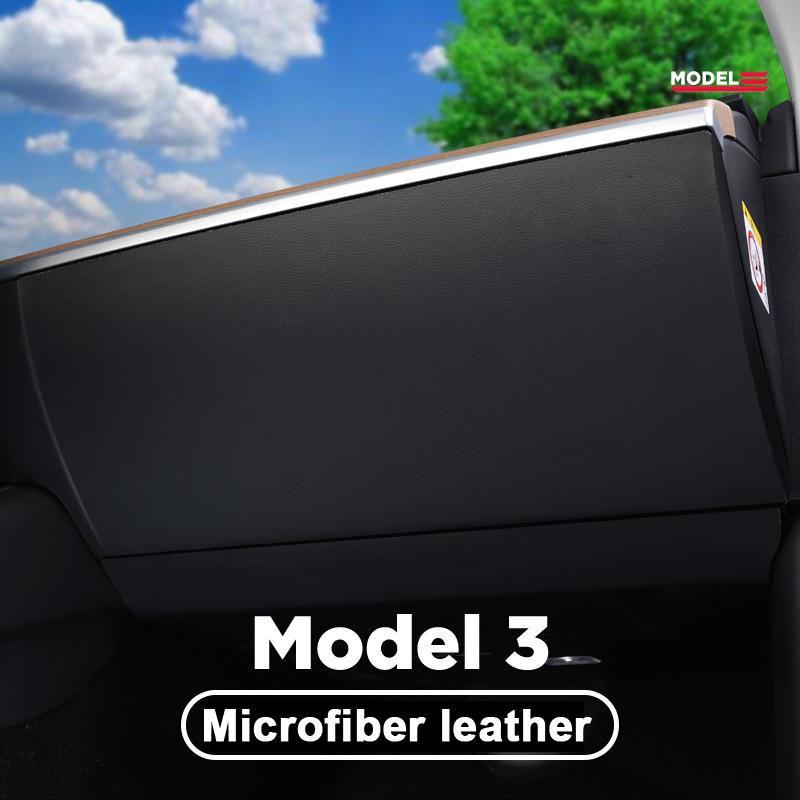 For Tesla Model 3 Glove Box Anti-kick Pad Full Protector Cover Leather Protection Covers Model3 Three Interior Decor Accessories
