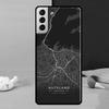 Ins Travel Country Sketch City Map Phone Case For Samsung Galaxy S25 S24 Ultra S9 S10 S20 S21 S22 Plus S23 FE S24 FE Cover
