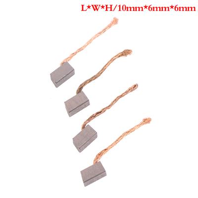 4Pcs Electric Motor Carbon Brush Power Tool Blower Fan Graphite Brushes 6X6X10Mm