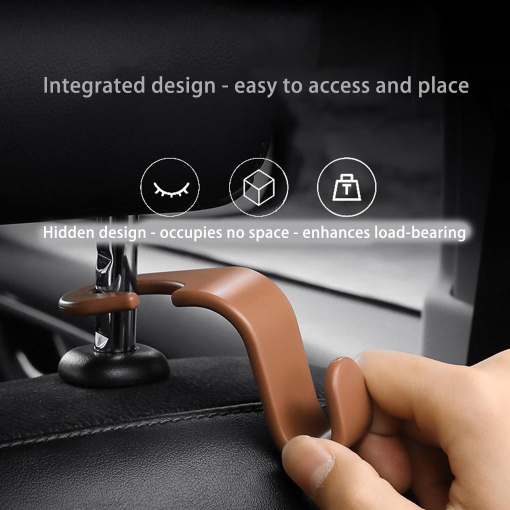 Auto Headrest Hook Hanging Odorless Heavy Duty Internal Mini ple Style Seat Back Handbag Hanger Bracket Rack