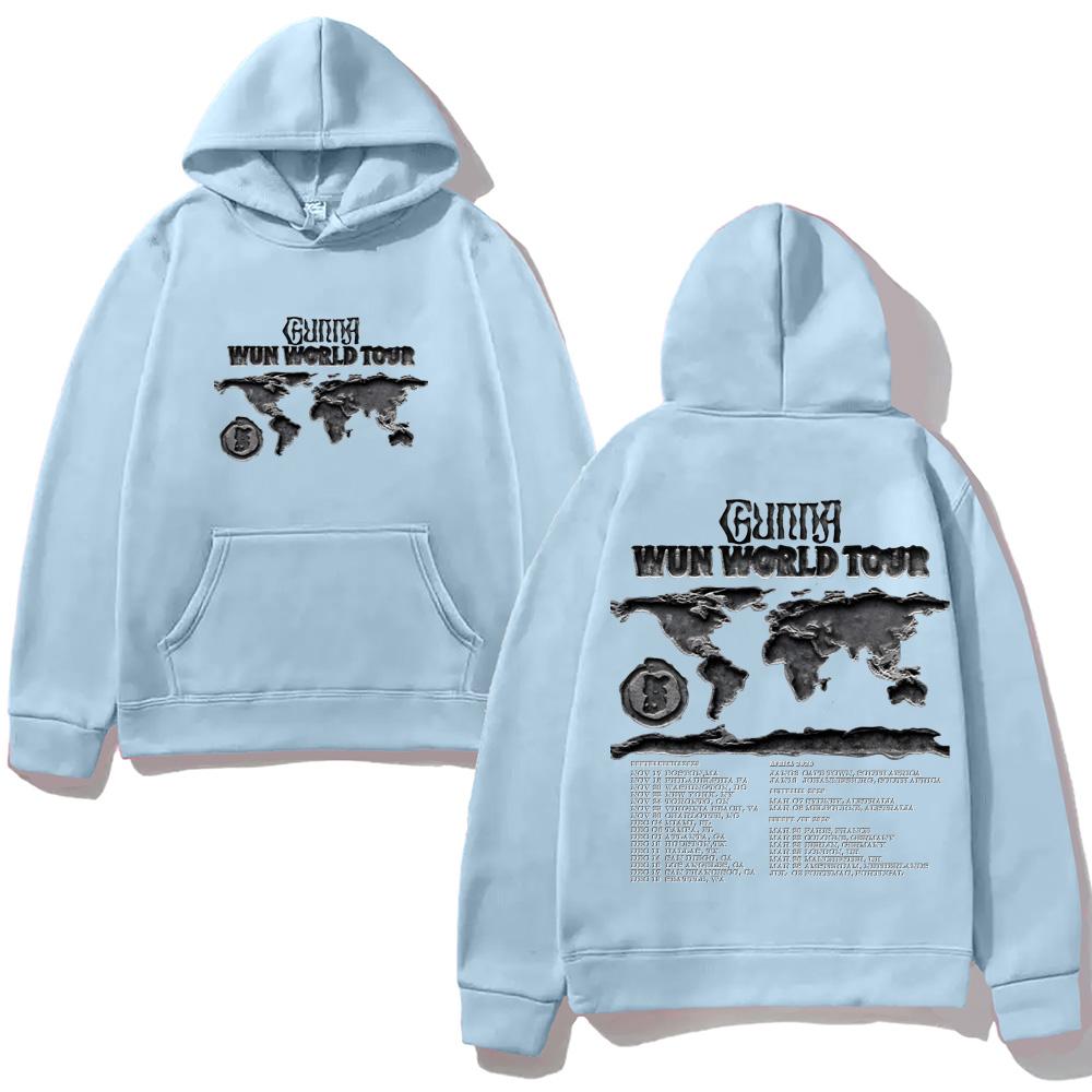 Rapper Gunna WUNNA World Tour 2025-2026 Hoodie Casual High Quality Cartoon Print Moletom with Hooded Fleece Comfortable Hoody