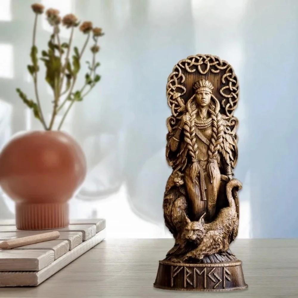 Carving Nordic Gods Sculpture Resin Crafts Myths and Legends Statue Home Decoration