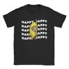 Happy Banana Cat Meme Funny Animal TShirt Summer Hip Hop TShirts Men Cotton Oversized Top Tees Short Sleeve Vintage Tshirt