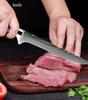 Kitchen Knife Set Chef's Knife Santoku Knife Cutting Butcher Knife Damascus Pattern Blue Resin Handle Utility Knife Paring Knives