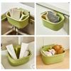 Space Efficient Sink Strainer Press Dumping Drain Basket Compacts Kitchen Storage Tray Plastic Food Catchers Organizers